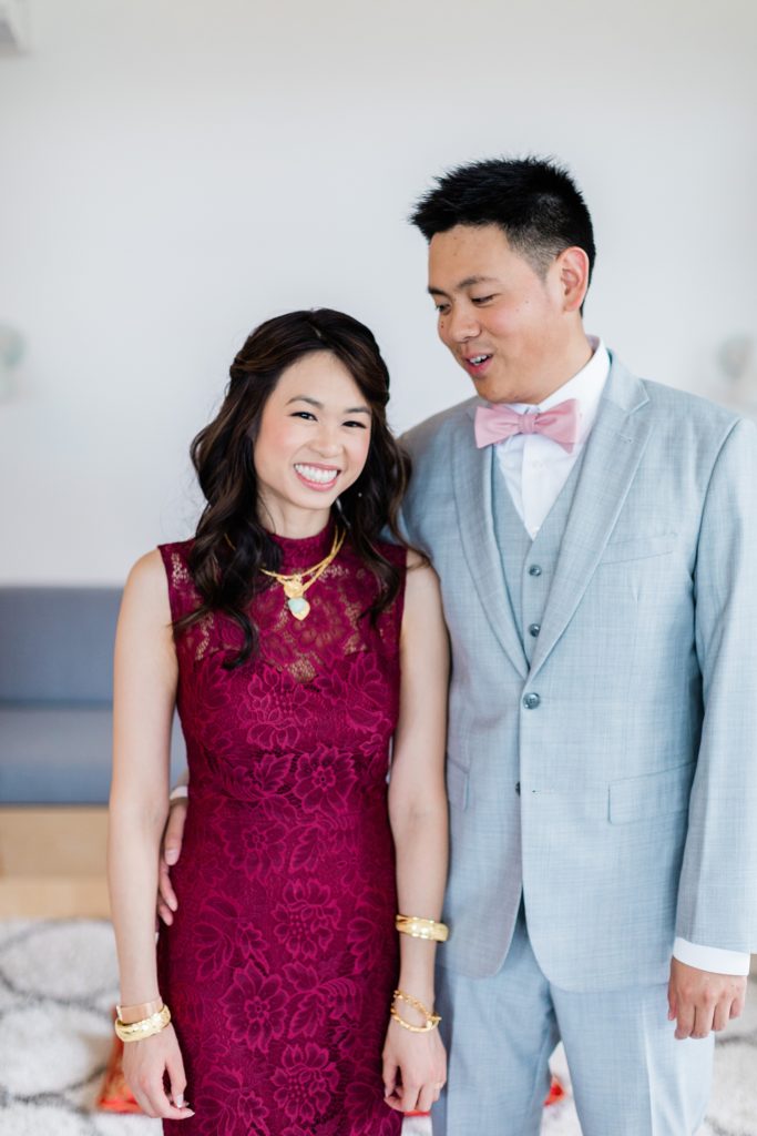 Cynthia + William Heritage Museum and Garden Cape Cod Wedding Chinese Ceremony Portrait